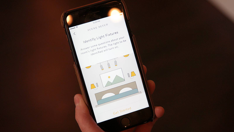After installing the switches, Noon’s app (available on iOS and Android) runs through a quick tutorial so that it can identify each bulb and what fixture its in.
